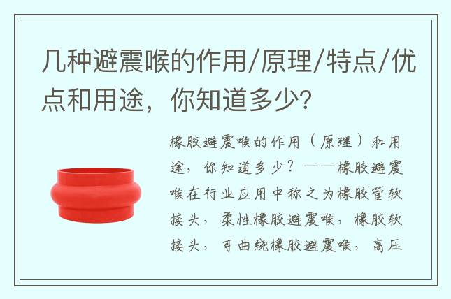 金属避震喉，解析其定义、功能与应用