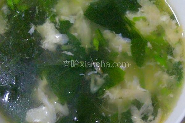 家常美味，菠菜蛋花汤的做法