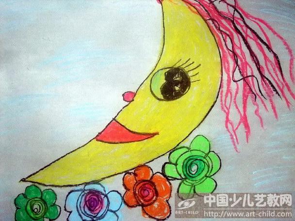 月亮船美术教案